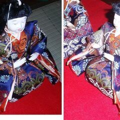 ☆激安、奇麗、大型お雛様の5人ばやし5体の中古品です。の画像