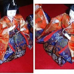 ☆激安、奇麗、大型お雛様の5人ばやし5体の中古品です。の画像