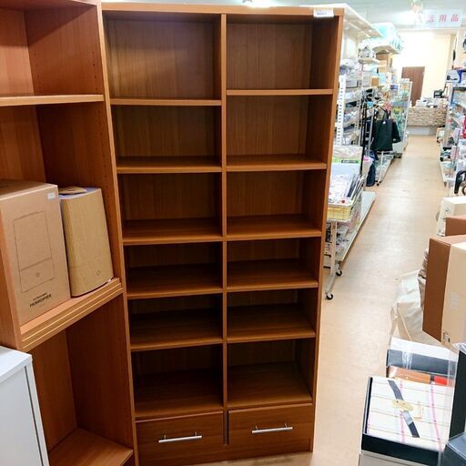 12/9【店頭お持ち帰り特別価格】メーカー不明 棚 本棚 シェルフ ラック 引き出し 収納 家具