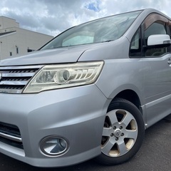 低走行 5万キロ‼️月々1.1万円〜分割払い可❗️車検2年付き！大人気☆ニッサン セレナハイウェイスター ☆8人乗り☆HDDナビ☆TV・DVD視聴可☆ウィンカーミラー☆便利な両側スライドドア付き☆ バックカメラ♪ドラレコ付きのフル装備☆車内広々三列シート☆事故修復歴無し☆‼️の画像