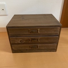 【終了】レターケース　木製　引き出し　小物入れ　CW-140BR