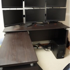 早い者勝ち　投資家デイトレード ルーム用セット 6画面トレード•...