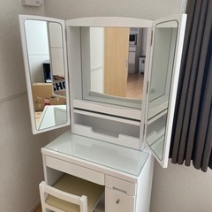 ニトリ　ドレッサー　ホワイト　【7/17までの引取で2000円引】の画像