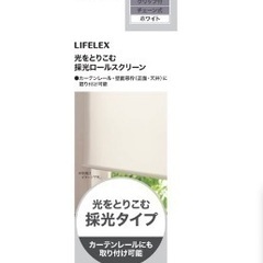 光をとりこむ 採光ロールスクリーン　165×220