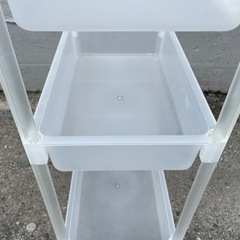 ストッカー 収納 4段 90x25x42cm 隙間収納 ポリプロピレン 食品 や タオル 等の収納にの画像