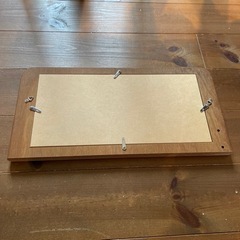 フォトスタンド　学校机　再利用の画像