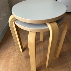 ニトリの北欧風 スツール２脚セットの画像