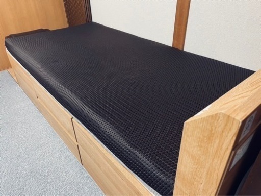 ニトリ収納付きセシングルベッド