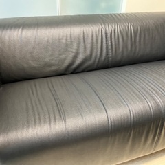 IKEA クリッパン　ソファ　ブラック　レザー