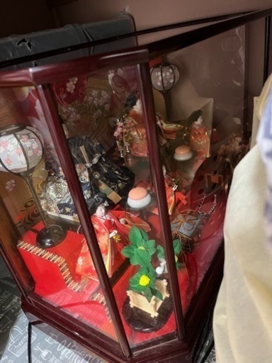 ひな人形　ガラスケース　美品