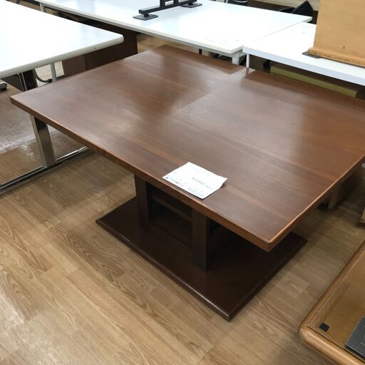 ★ジモティ割あり★ モーブル ダイニングテーブル 大川家具 ブラウン H74×W120×D85 クリーニング済み KJ2327