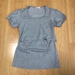 【全てMサイズ】マタニティ兼授乳服 半袖トップス3点まとめ売りの画像