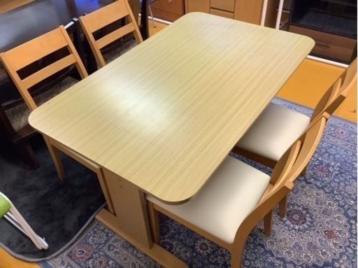 【リサイクルサービス八光】幅1200㎜　ニトリ　4人掛け　ダイニングセット　椅子4脚