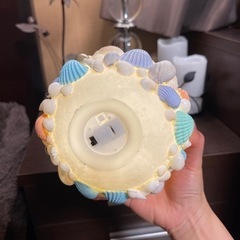 🍀 シェルライト シェルランプ インテリア 貝殻 ハンドメイド　工作の画像