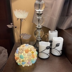 🍀 シェルライト シェルランプ インテリア 貝殻 ハンドメイド　工作の画像