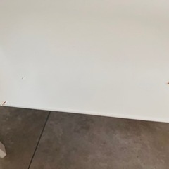 白 折りたたみローテーブルの画像