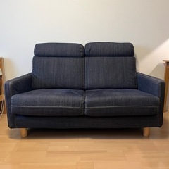 無印良品　ソファ　2シーター　ヘッドレスト付き