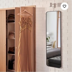 ミラー壁かけ　LINDBYN リンドビーン　IKEA 黒