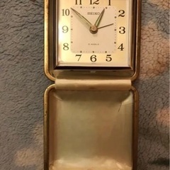 アンティーク　セイコー手巻き目覚まし時計の画像