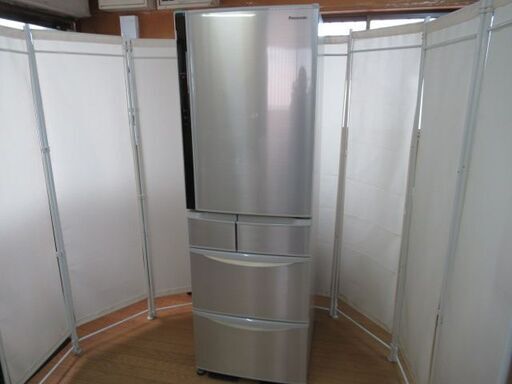 1ヶ月保証/冷蔵庫/大型/5ドア/右開き/自動製氷機能/幅60cm/ファミリーサイズ/パナソニック/Panasonic/NR-E430V/中古品/J5653/
