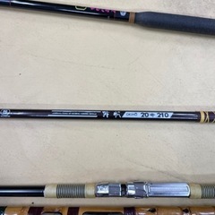 釣竿 海釣 海竿 船釣 舟竿 6本まとめ Fuji FPS-18 LS-6 OKIHO 潮二号 Daiwa 出舟 浦浜の画像