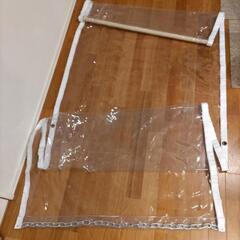 ビニールカーテン、廊下仕切り、対応冷暖房の画像