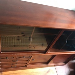 決まりました。欅の茶箪笥　食器棚(前出品者様、申し訳ございません)の画像