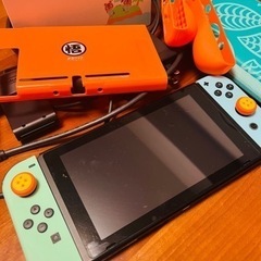 NintendoSwitch　あつ森ver 任天堂 Switch あつ森バージョン ほぼ新品 ドラゴンボール仕様？