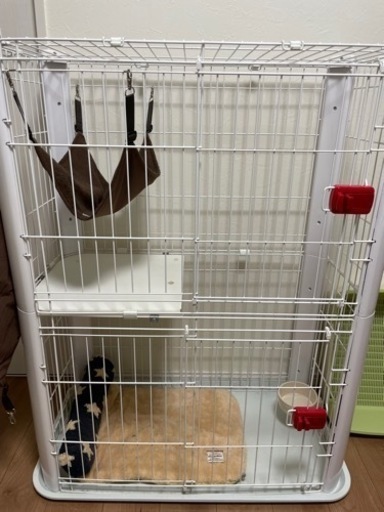 猫用ゲージ（トイレ付き）