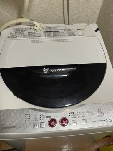 洗濯機 5.5kg SHARP ES-GE55K