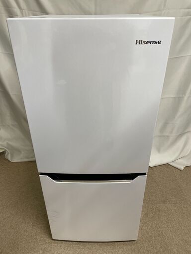 【北見市発】ハイセンス Hisense 2ドア冷凍冷蔵庫 HR-D1302 2020年製 白 130L (E1848axwY)