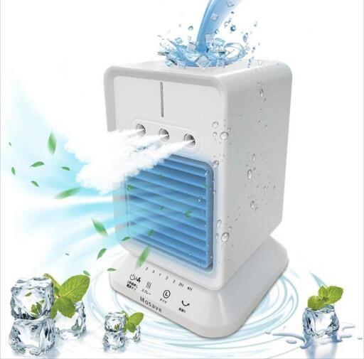 ✨超特価！【未使用】多機能 加湿器 ミスト機能 冷風機 　卓上冷風扇　アロマ可 送風機  スポットクーラー