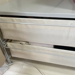 無印良品スチールユニットシェルフ　ワードローブ　スチールグレーの画像