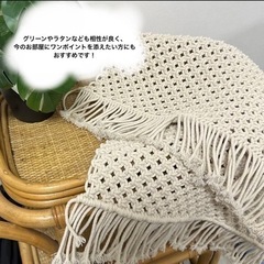 マクラメ　ラグ　マット　ロープマット　絨毯　玄関マット　Francfrancの画像