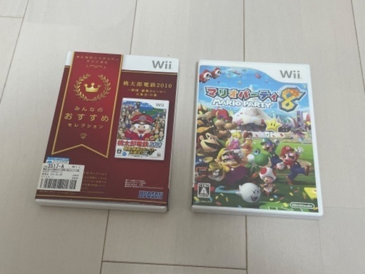 【8月中限定値引き】任天堂　Wiiソフト(桃太郎電鉄2010＆マリオパーティ8)
