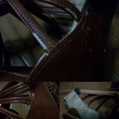 未使用　編み上げブーツサンダル　M   剥げありの画像