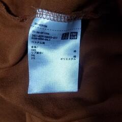 UNIQLO U クルーネックT Tシャツ ロンT ポケット 長袖 M ブラウンの画像