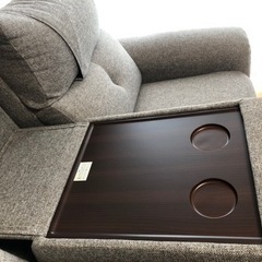 電動 リクライニングソファ3人掛けの画像