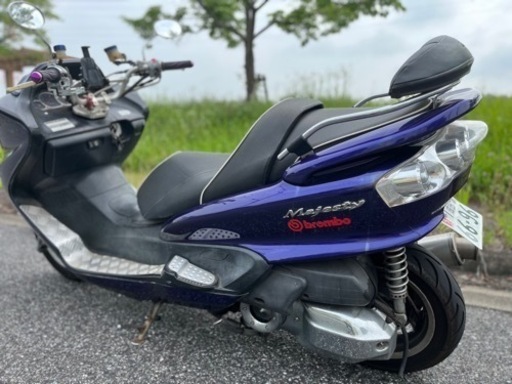 マジェスティ250cc brembo ブレーキ　etc付き　一発始動タイア、ブレーキパッド交換済み マフラーデビル製