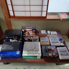 ゲーム機処分 PS2 2台 ツインファミコン スーパーファミコン ＋ソフト