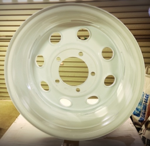 白龍・ジムニー専用 ホワイト/スチールホイール(4本set)★6J×16インチ -20/PCD:139.7/5H