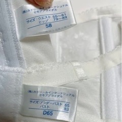 美品♪セモアブライダルインナー d65 + ウェディンググローブの画像