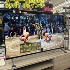 美原店　メ　2023年製6月購入極美品　ソニー 55V型 4K X80WKシリーズ 液晶 テレビ ブラビア KJ-55X80WK Google TV Dolby Atmos対応 