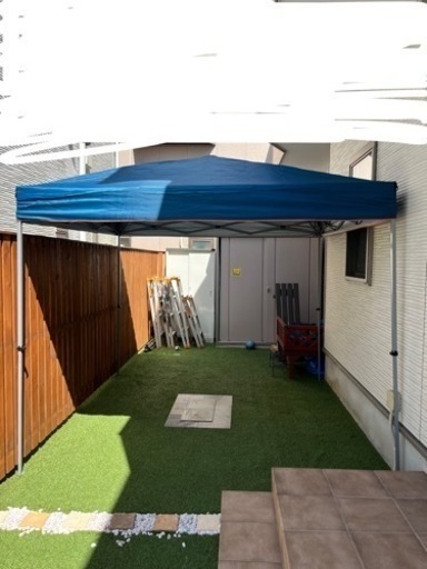 タープ　2.5m 簡単シェード　ワンアクションタイプと専用メッシュ