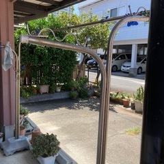 ステンレス物干し台