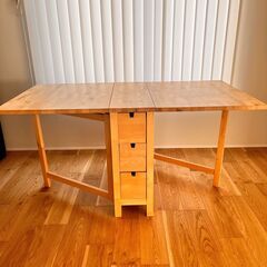 IKEA おりたたみテーブル　ノールデン　バタフライテーブル