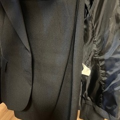 レディーススーツ　ブラック　ストライプ　　パンツ&スカート　7ARの画像