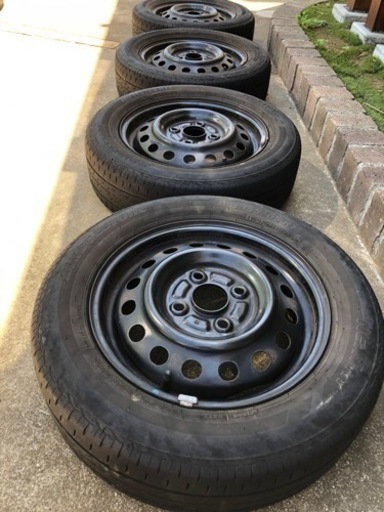 155/65/R13 モコ　鉄ホイール付サマータイヤ　千葉