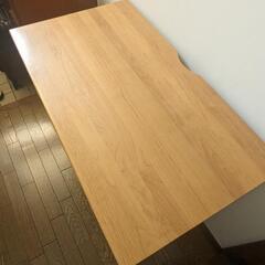 (値下げ)ISSEIKI アルダー材 天然木 ワークデスク  ナチュラル 奥行45 幅80の画像