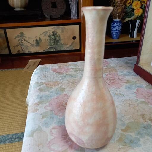 (値下げしました)萩焼　林紅陽　花瓶